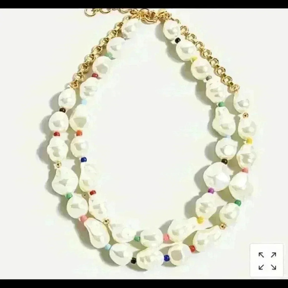 J. Crew Jewelry - J Crew Rainbow Pop Pearl Necklace